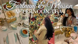 Afternoon tea at Fortnum and Mason & creating my own tea | Best Christmas afternoon tea in London