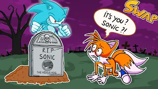 Boyfriend Dies But....You can't run? Sonic Goodbye World | Swap FNF | Speedpaint.