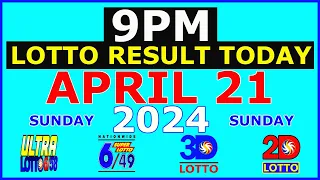 Lotto Result Today 9pm April 21 2024 (PCSO)