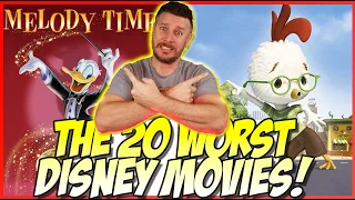 All 60 Disney Animation Films Ranked Part 1 (The 20 Worst Disney Films)