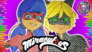 MIRACULOUS COLORING BOOK PAGES LADYBUG AND CATNOIR, MARINETTE AND ADRIEN TUTO