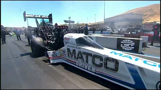 Antron Brown, Scott Palmer, Top Fuel Dragster, Qualifying Rnd 2, DENSO, Sonoma Nationals, Sonoma