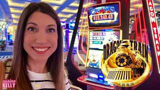 WOW! 😮 I had a great ride on Dragon Train slot machine in Vegas