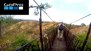 Walking POV on a Wooden Suspension Bridge in Johannesburg [Gopro]