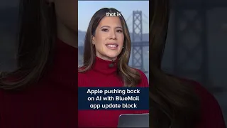 Apple pushing back on A.I. with BlueMail app update block #Shorts