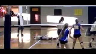 WARNING GRAPHIC - Sudden Cardiac Arrest Volleyball Teen Collapses