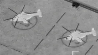 AC 130 Gunship   Enemy Artillery and Helicopter Base Destroyed   USAF Simulation - ARMA 3