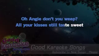 Angie -  The Rolling Stones (Lyrics Karaoke) [ goodkaraokesongs.com ]