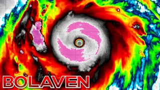 Super Typhoon Bolaven Satellite Imagery [Infrared View]