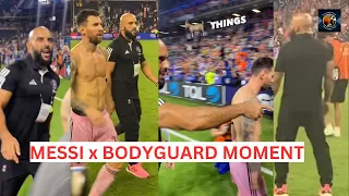 The Joy of Messi’s Bodyguard Following & Protecting Him in Cincinnati