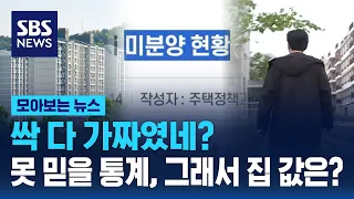 싹 다 가짜였네?…못 믿을 통계, 그래서 집 값은? / SBS / 모아보는 뉴스