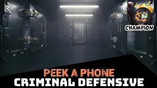 How To Beat Peek A Phone Mission Criminal Defensive | Where Is The Group Located