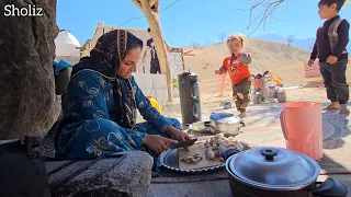 Joyful Reunion: A Day of Happiness with the Nomadic Family in Village🌟😊👨‍👩‍👧‍👦