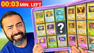 Complete Set in 1-Hour or Lose Them All (RISKY Pokémon Card Challenge)