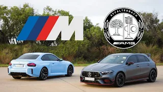 BMW M2 (G87) v Mercedes-Benz A45S AMG Track Review | DriverMod