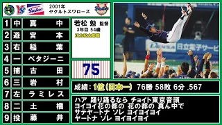 2001年 ヤクルトスワローズ 1-9＋α