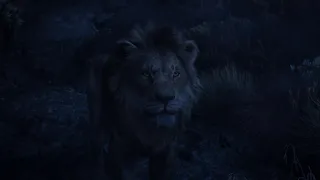 The Lion King 2019 Simba talking to his father