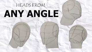 How to draw the head from ANY ANGLE