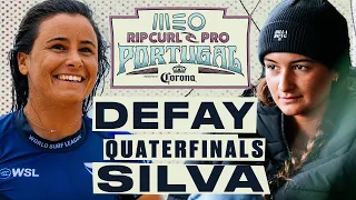 Johanne Defay vs Luana Silva | MEO Rip Curl Pro Portugal 2024 - Quarterfinals Heat Replay