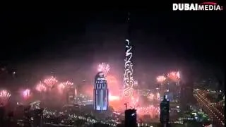 Burj Khalifa Fireworks in Dubai 2015 احتفالات رأس السنة في برج خليفة بدبي