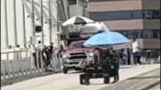 “BAD BOYS 4” Filming In Downtown Miami