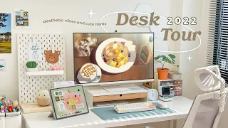 (cc) Desk Tour 2022: The loveliest office desk✨The links to all items are listed! Peanut Butter