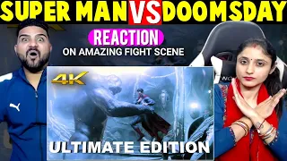 Superman Vs Doomsday FIGHT SCENE | BATMAN VS SUPERMAN MOVIE SCENE [Part 3] REACTION.... 😱😱😱