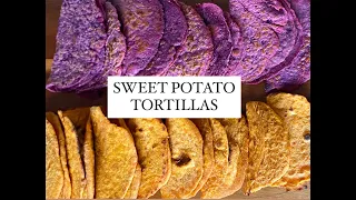 Sweet Potato Tortilla/ Flat bread/ Taco shells (Gluten-free, Vegan, Oil-free, No Yeast)