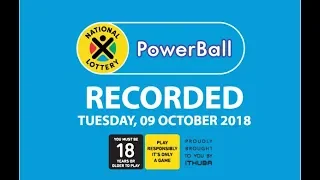 Powerball Results - 09 October 2018