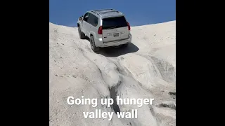 Going up the hunger valley wall in a gx470. Atrac action.