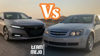 شيفرولية كابرس ضد هوندا اكورد 2،0 | Chevrolet Caprice vs Honda Accord - Drag race