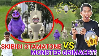 DRONE MENANGKAP NAMPAK SKIBIDI TOILET VS GRIMACE SHAKE??😱 | Mikael TubeHD