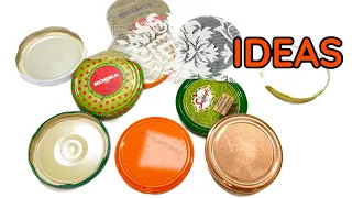 You Won't Believe What I Made from Jar Lids! #recycle
