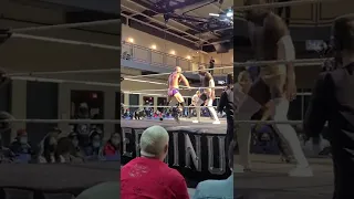 Moose and Mike Bennett exchange HARD chops at Terminus 1/16/22
