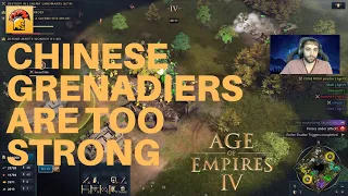 Chinese Grenadiers are too strong. Age of Empires 4