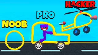 NOOB vs PRO vs HACKER - Draw and Ride