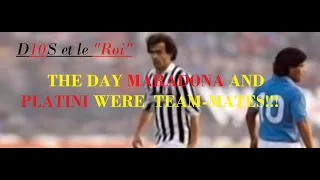 The day MARADONA, PLATINI, LINEKER were teammates at Wembley - FOOTBALL LEAGUE vs REST OF THE WORLD