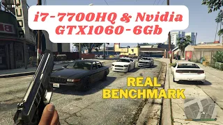 Test games GTA 5 i7 7700HQ & GTX1060 6Gb in 2024