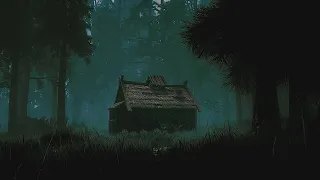 Creepy Cabin in the Woods - Scary ASMR Ambience - Halloween Haunted House Soundscape & Atmosphere