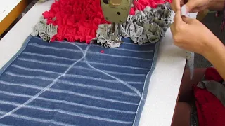 Tapete de Retalhos - How to make doormats using waste clothes - DIY doormats making idea-WOW #3