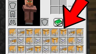 É ISSO QUE OS VILLAGERS ESCONDEM NO INVENTÁRIO NO MINECRAFT!!