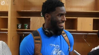 Panthers rookie Brian Burns talks about sacks and celebrations