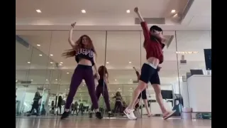 Shakira Dancing With Her Personal Trainer Anna Kaiser!