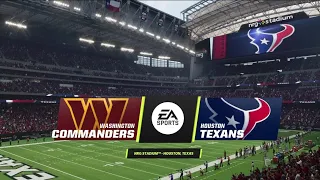 Commanders vs Texans Week 11 Simulation (Madden 23 Next Gen)