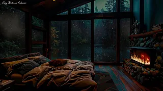 Cozy Bedroom With Relaxing Rain Sounds for Sleeping | Deep Sleep, White Noise, ASMR Sleep #2