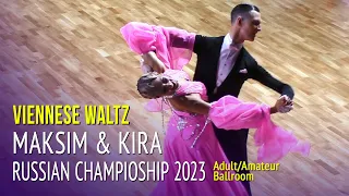 Viennese Waltz = Maksim Pugachev & Kira Oksas = 2023 Russian Championship Adult Amateur Ballroom