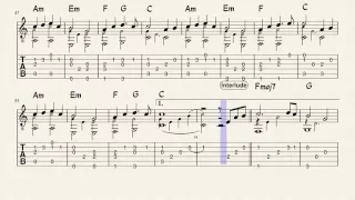 ♫ Endless Love (美麗的神話 Meili De Shenhua) -- Solo Guitar -- Sheet Music -- Guitar Tabs -- Video Score