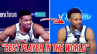 Stephen Curry "The Best Player In The World" Steph Reacts To Giannis Calling Him BEST ONE