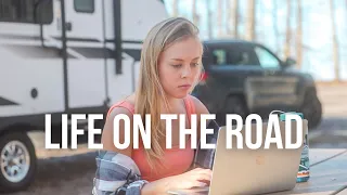 RV LIFE ON THE ROAD | Laundry, City Camping, and RV Dump Station | Rookies On The Road (Ep. 4)