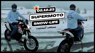 Das ERSTE mal SUPERMOTO im SCHNEE | Leben am Limit!